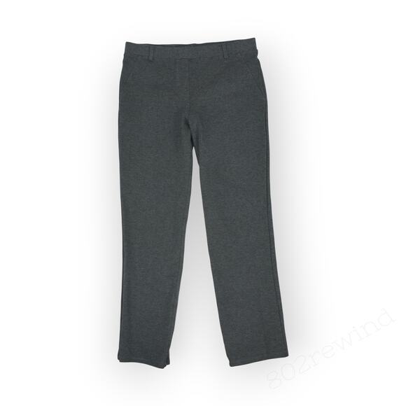 Medium Quince Ultra-Stretch Ponte StraightLeg Pant Legging FauxPockets Charcoal - Picture 4 of 10
